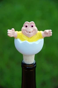 Baby Sinclair Dinosaur Wine Bottle Stopper, Disney Egg - Picture 1 of 7