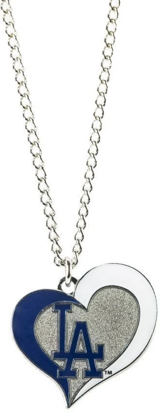 MLB Swirl Heart Team Necklace - Pick Your Team - Image 1 of 1