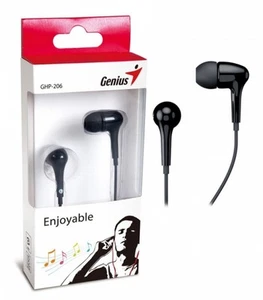 Genius GHP-206 Condotto Uditivo Nero Cuffie - Foto 1 di 1