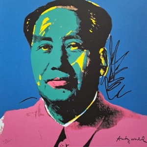 1980s Andy Warhol Signed Limited Edition Lithograph - Mao Zedong - Picture 1 of 5