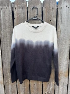 Maglione Pullover Simply Vera Wang Donna Ombre Bianco Grigio Nero Taglia Media - Foto 1 di 5