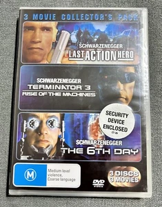 Arnold Schwarzenegger 3 Disc DVD Last Action Hero Terminator 3 The 6th Day NEW - Picture 1 of 2