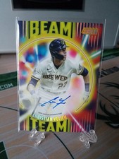 2022 Topps Stadium Club Rainbow Foil Superfractor Beam Team Auto Christian...