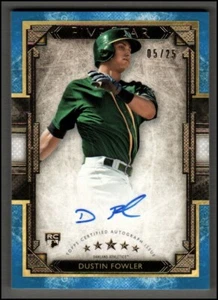 Autógrafos Topps Five Star 2018 azul #FSADF Dustin Fowler automático 25/05 - casi nuevo-como nuevo - Imagen 1 de 2