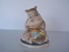 Vintage Ceramic Money Box Hippopotomus With Baby St. Michael Japan Bath Time