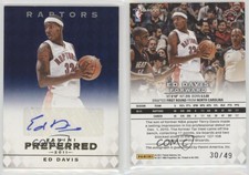 2011-12 Panini Preferred Blue /49 Ed Davis #301 Auto