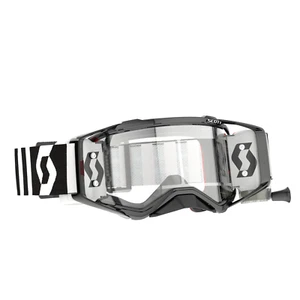 Scott Prospect WFS Motocross Goggles RACING BLACK WHITE Clear works lens - Imagen 1 de 3