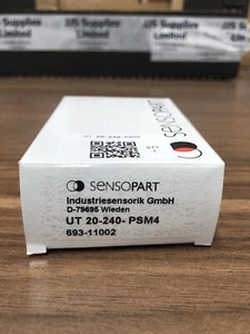 Sensopart - UT 20-240-PSM4 ULTRASONIC SENSOR RANGE 240MM PNP + VAT RECEIPT - Picture 1 of 5