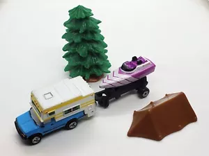 Micro Machines 1991 Outdoor Adventures Collezione #1 Camper Albero Barca Rimorchio - Foto 1 di 2