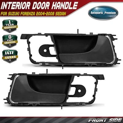 2x Manija de puerta interior negra para conductor delantero y pasajero para Suzuki Forenza 04-08 Foto 1 de 4