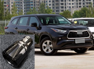 Tubo de escape trasero silenciador para Toyota Highlander 2020-2025 negro 1 pieza Foto 1 de 3