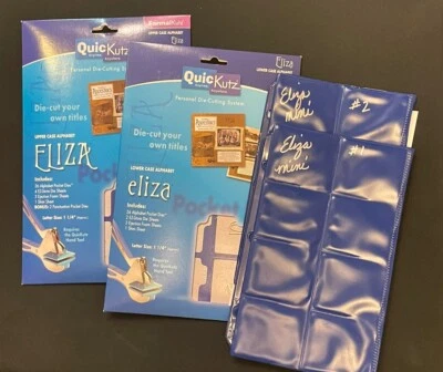 QuicKutz ELIZA Victorian Swash Alphabet Dies Letters Upper & Lower & Mini 3 Sets - Image 1 of 4