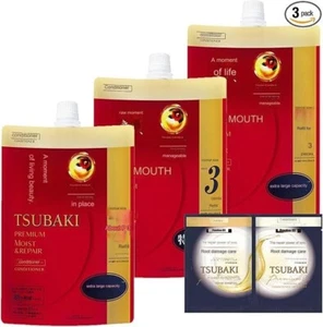 TSUBAKI Premium Moist & Repair Haarspülung Nachfüller 900 ml x 3 Set aus Japan - Bild 1 von 6