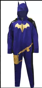DC Comics Batgirl Foil Logo One Piece Pajama/Costume with Cape S/M - Picture 1 of 2