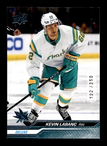 3-10-23 PWE READ . 2023-24 UD series 1 deluxe #147 kevin labanc /250 - Picture 1 of 2