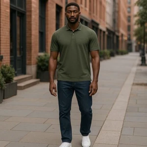 Brooks Brothers Poloshirt Herren L Preppy Classic Casual Olivgrün 100% Baumwolle - Bild 1 von 9