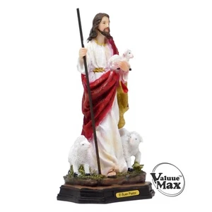 ValuueMax™ The Good Shepherd Statue, Finely Detailed Resin, 8 Inch Tall Figurine - Picture 1 of 4