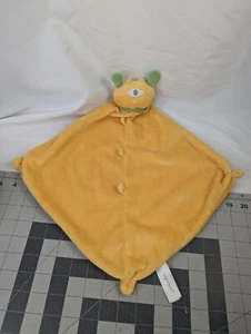 Angel Dear Yellow One Eyed Alien Monster Lovey Security Blanket  Stuffed Animal - Picture 1 of 6
