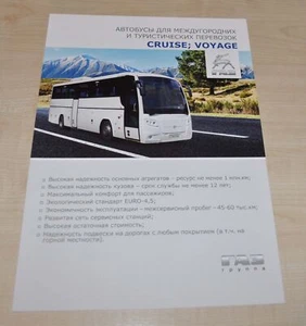 Folleto ruso Liaz Cruise Voyage Scania chasis autobús autobús folleto - Imagen 1 de 3