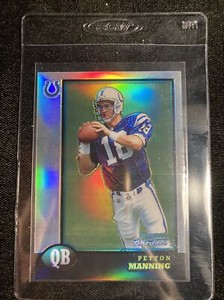 1998 Bowman Chrome Preview #BCP1 Peyton Manning Refractor RC Rookie 🔥 🔥