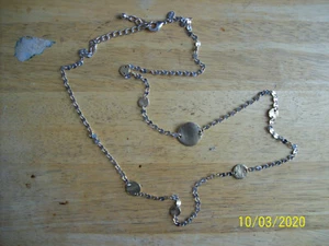 Chico's Silver Medallion Necklace 21" - Picture 1 of 4