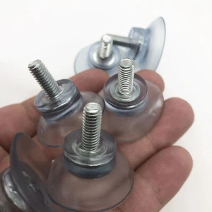 M6 M8 Screw Suction Cups for Glass Table Tops Storage - Picture 1 of 7