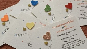 Personalised Birthday Invitations cards 18th 21st 30th 40th 50th 60th 70th 80th - Picture 1 of 12