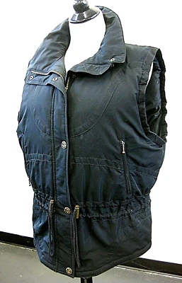 Chaleco acolchado negro para mujer NORDICA cargado con chaqueta de plumón talla grande Foto 1 de 4