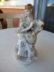 Schirmer Keramik Motiv Frau spielt Musik - Bild 1 von 4