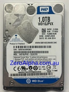 WD10JPVX-22JC3T0 Western Digital, DCM: HHMTJHKB, 02JUN2014 Data Recovery - Picture 1 of 1