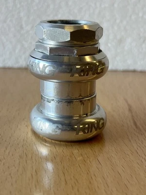 vintage Chris King 1" Threaded Headset Silver 2nut Road Mountain CX 1 inch - Image 1 of 4