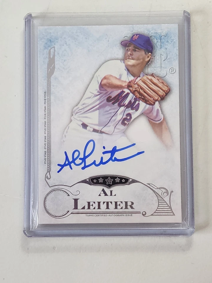 Al Leiter 2015 Topps cinco estrelas autógrafos Mets no cartão autografado FSA-AL - Imagem 1 de 4