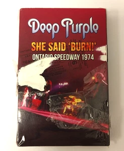 Deep Purple  She Said Burn! Limited Edition Purple Cassette - damaged sleeve - Picture 1 of 10