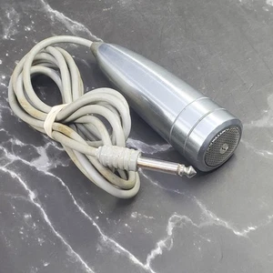 Vintage Silvertone Brushed Aluminum Bullet Style Microphone - Picture 1 of 7