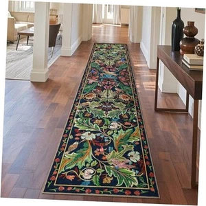 Botanische Läufer für Flure Küchenteppich rutschfest 2x10, lang waschbar Boho - Bild 1 von 7