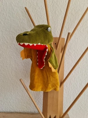 Handpuppe Krokodil , Unikat ca. 25 cm groß,handmade von Künstlerin - Bild 1 von 4