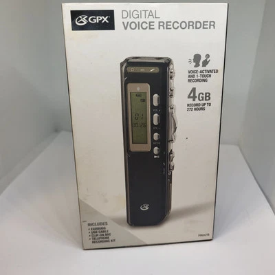 Voice Recorder 4GB, 272 Hours | PR047BGPX | Voice Activated - Image 1 of 4