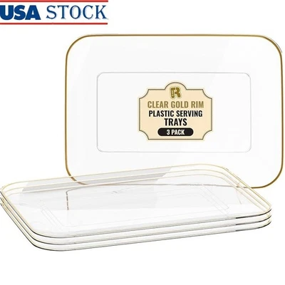 Сверхпрочные одноразовые сервировочные подносы для мероприятий буфета кейтеринга вечеринок собраний сделано в США - Изображение 1 из 4
