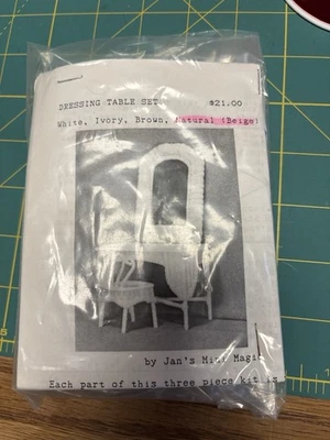 Jan’s Mini Magic Dressing Table Set Kit 1:12 Scale Dollhouse Furniture Kit - Image 1 of 2