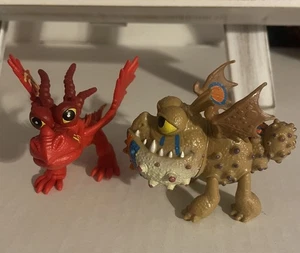 2013 How To Train Your Dragon Red Hookfang 3" Defenders Of Berk and Meatlug - Bild 1 von 10