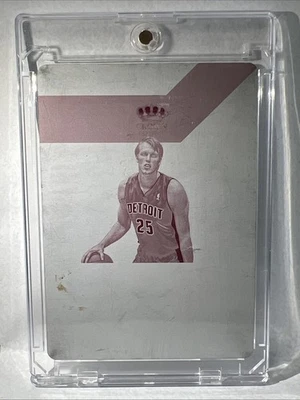 2013 Panini - Kyle Singler Magenta Print Plate 1/1 Panini’s Choice Red Rookies - Image 1 of 2