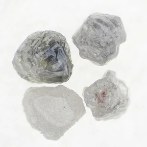 Lote real de diamantes sueltos rugosos naturales gris blanco de 0,69 quilates sin cortar - Imagen 1 de 1
