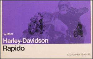 1972 Harley-Davidson Rapido Owner's Owners Manual Motorcycles - Picture 1 of 1