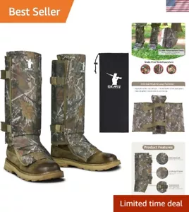 Lightweight Camo Snake Gaiters - Durable, Waterproof Bite Protection for Hiking - Picture 1 of 11