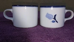 Set of 2 Dansk Tivoli La Tulipe Blue Cups 8oz Replacement - Picture 1 of 4