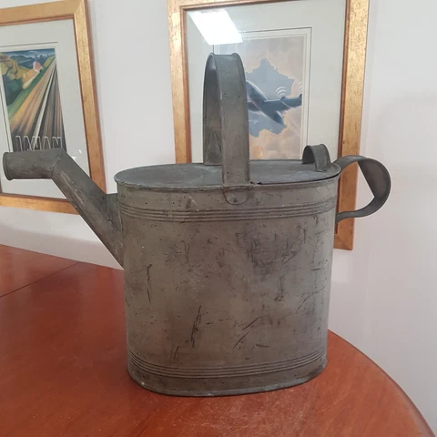 victorian brass watering can large Cover