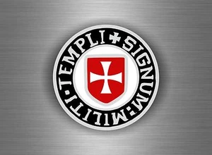 Sticker car biker maltese shield airsoft decal crusader cross templar knights I2 - Picture 1 of 1