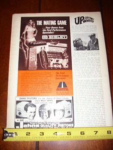 Ford Shelby Autosport Products 1971 - anuncio original vintage - Imagen 1 de 3
