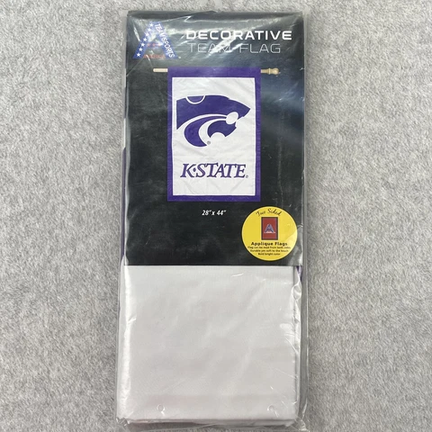 K State Kansas State Wildcats Hanging House Flag Size 28"×44" NEW Cover