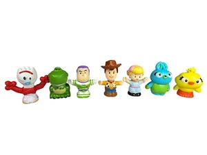 Fisher Price Little People Disney Toy Story Figures Buzz Woody Rex Forky 7pc Lot - Picture 1 of 4